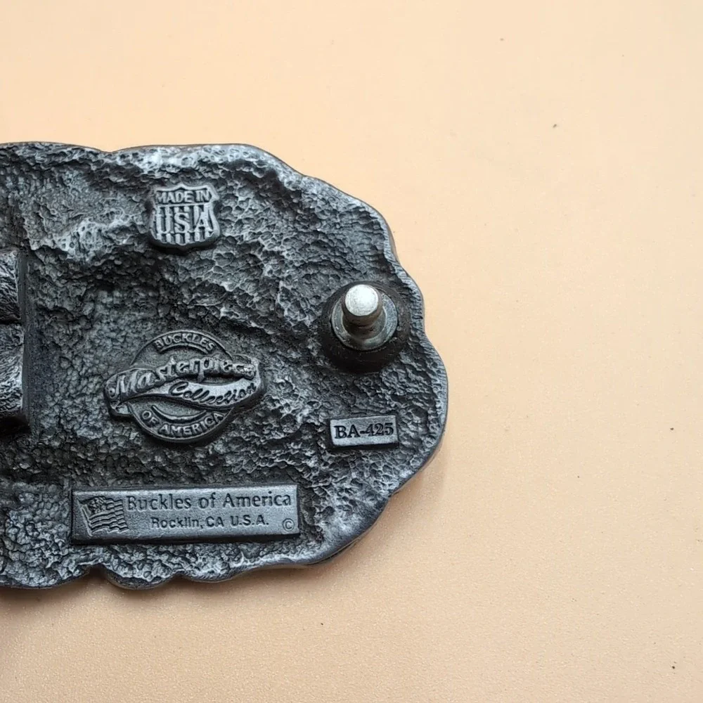 American Biker belt‎ buckle made in the USA ba-425 metal
